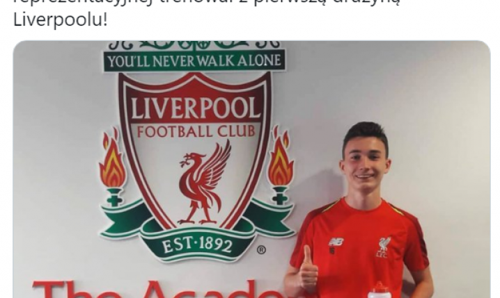 Młody Polak będzie trenował z pierwszą drużyną Liverpoolu!